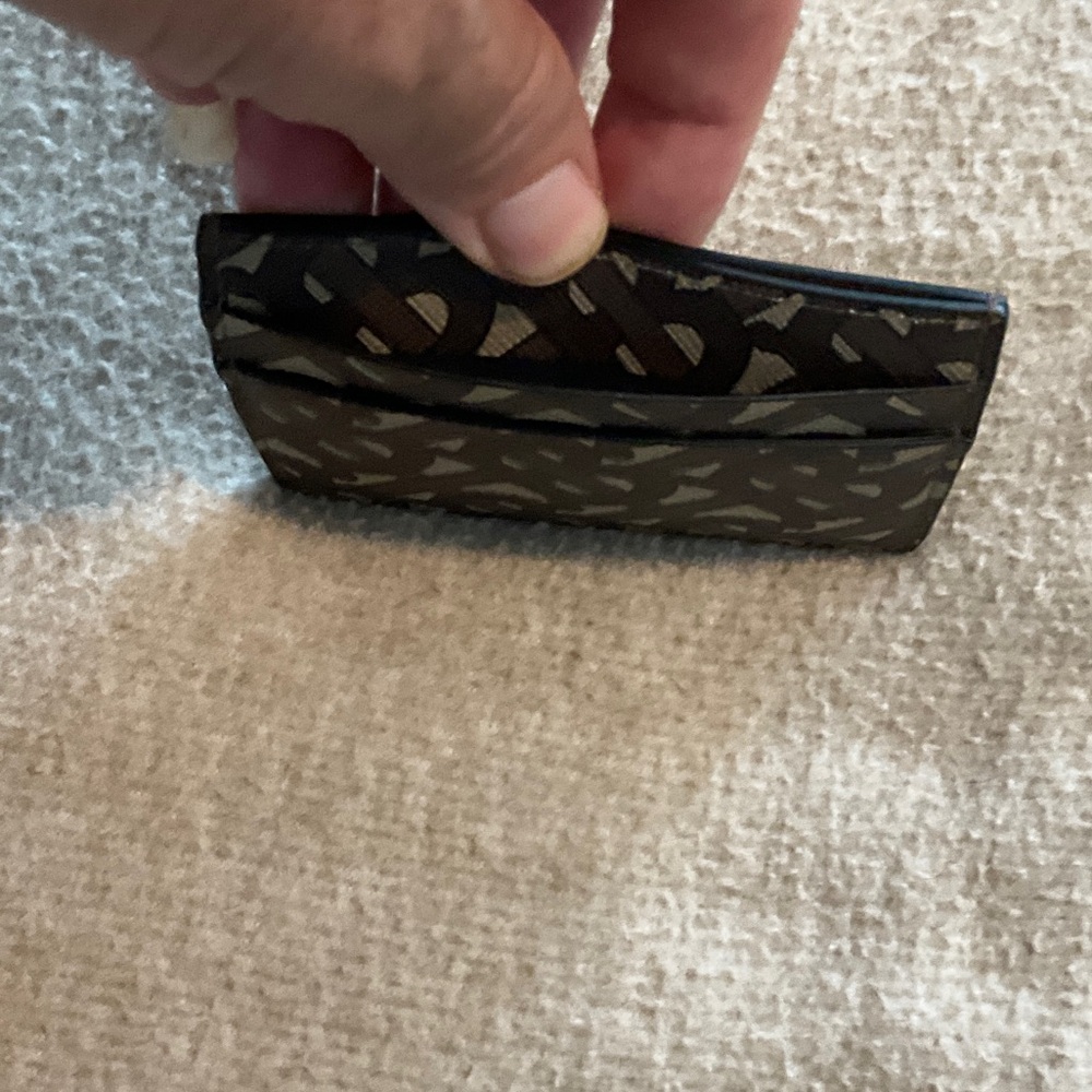 Burberry Black and Tan Monogram Card Holder - Picture 4 of 4